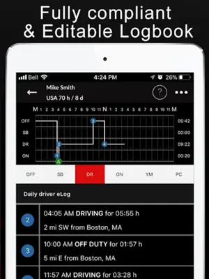 TruxTrax - Trucking ELogbook android App screenshot 3